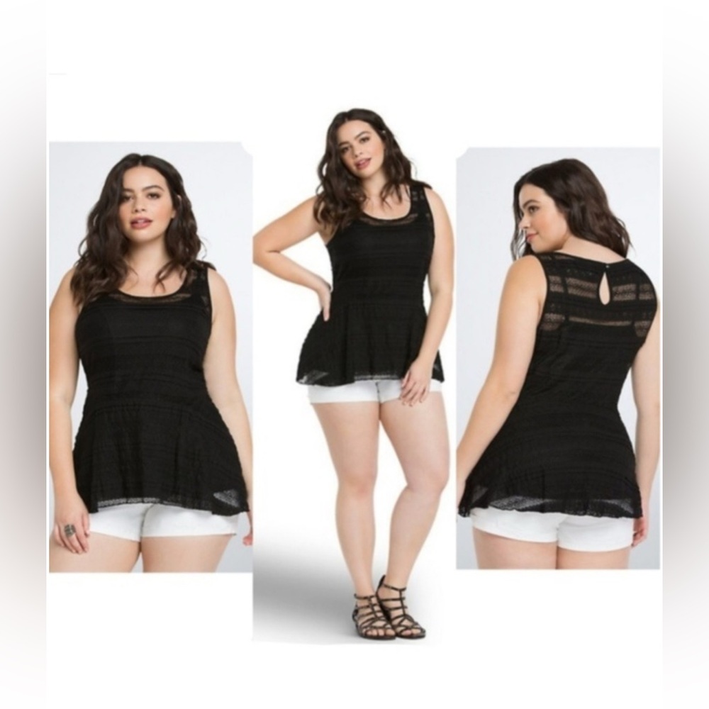 NWT Torrid Peplum Scoop Neck Tank size 2